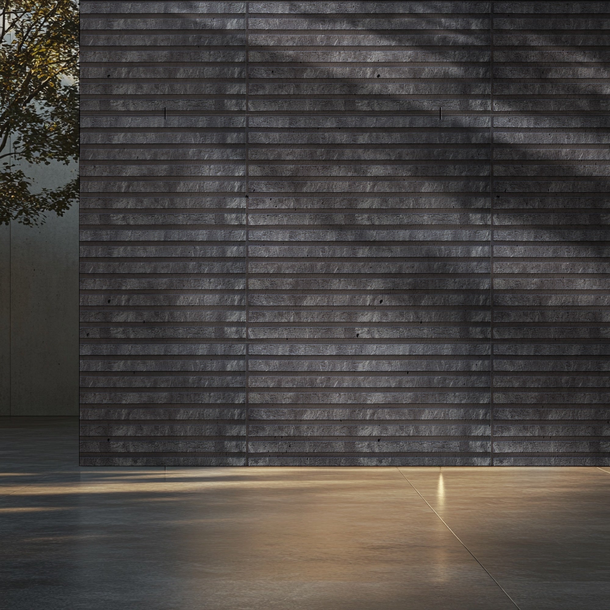 PVC panels Wood in Grey