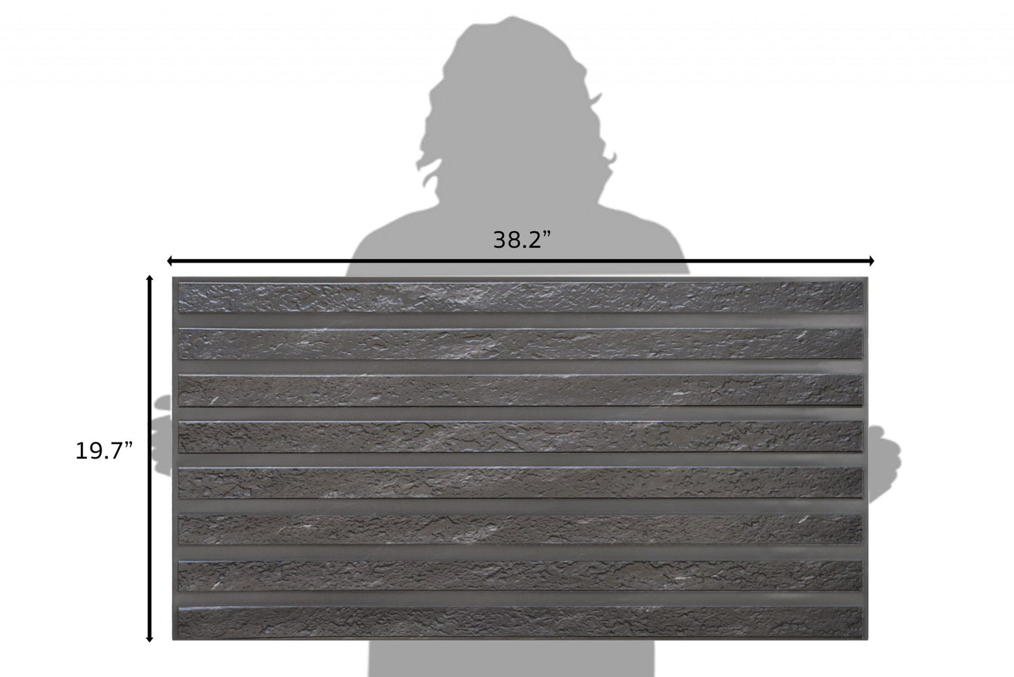 PVC panels Wood in Black