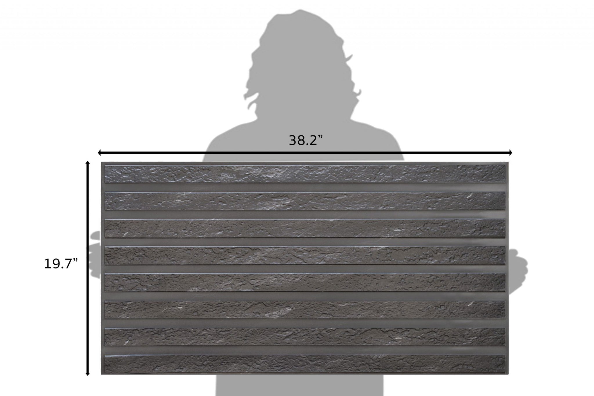 PVC panels Wood in Black