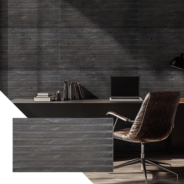 PVC panels Wood in Black