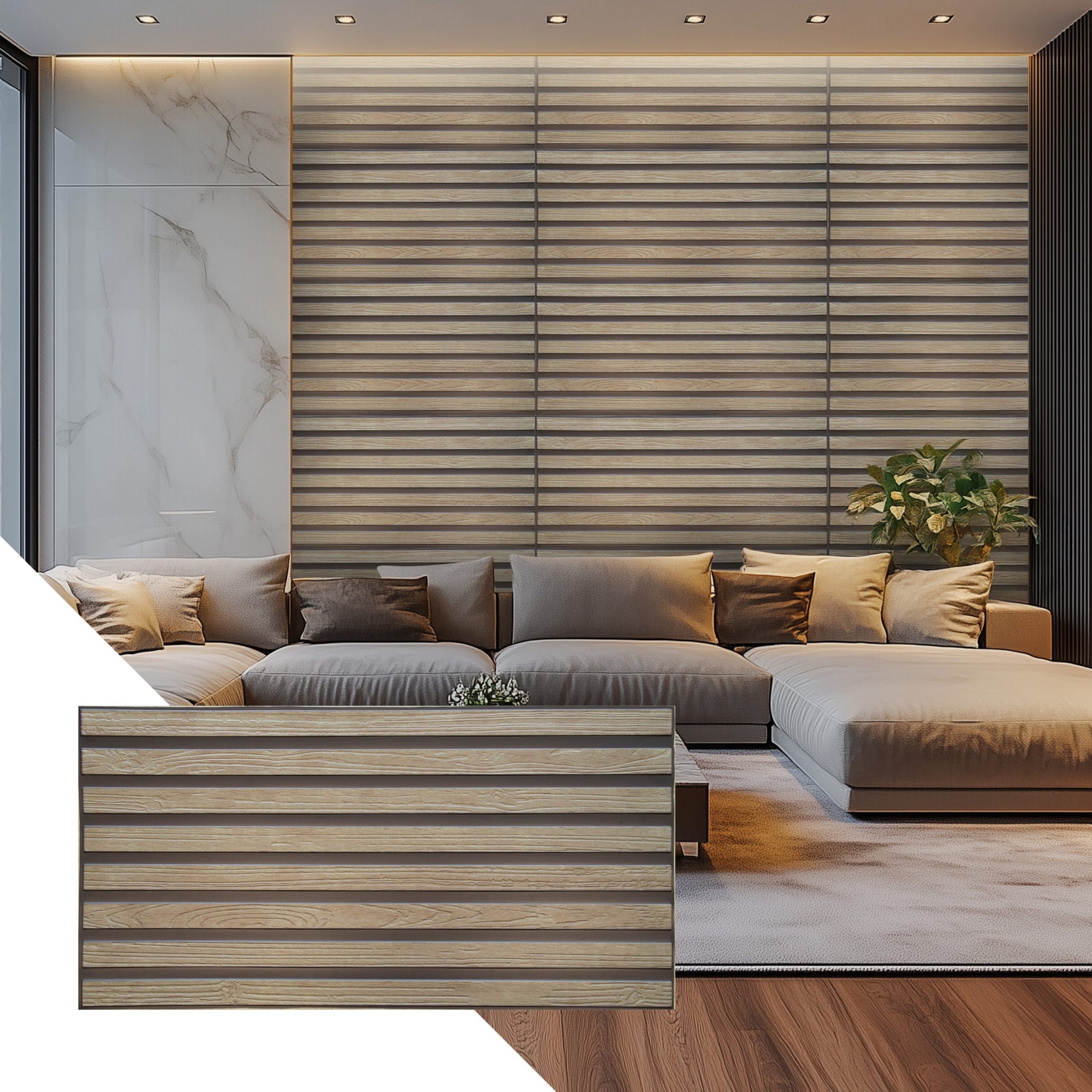 PVC panels Wood in Tan