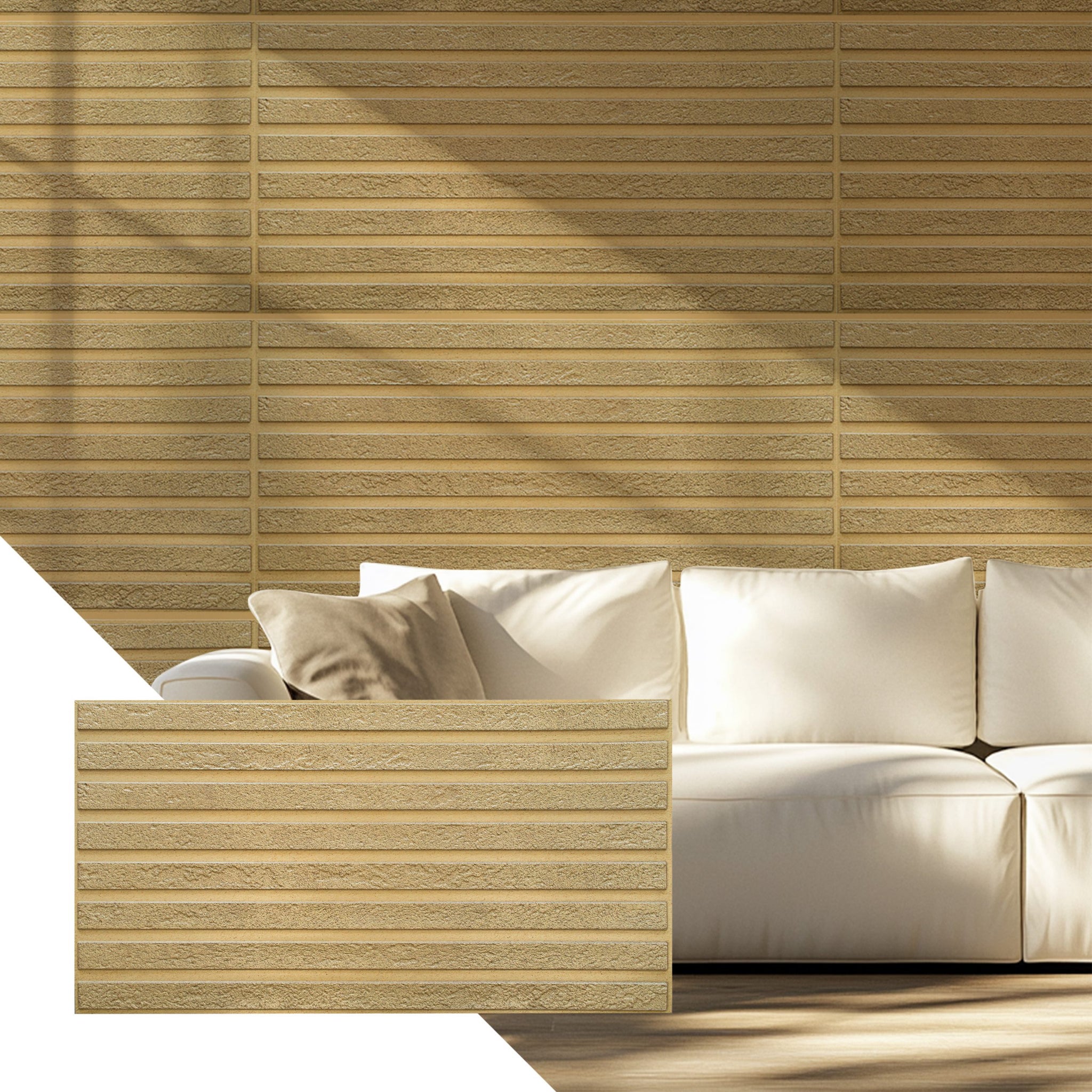PVC panels Wood in Beige