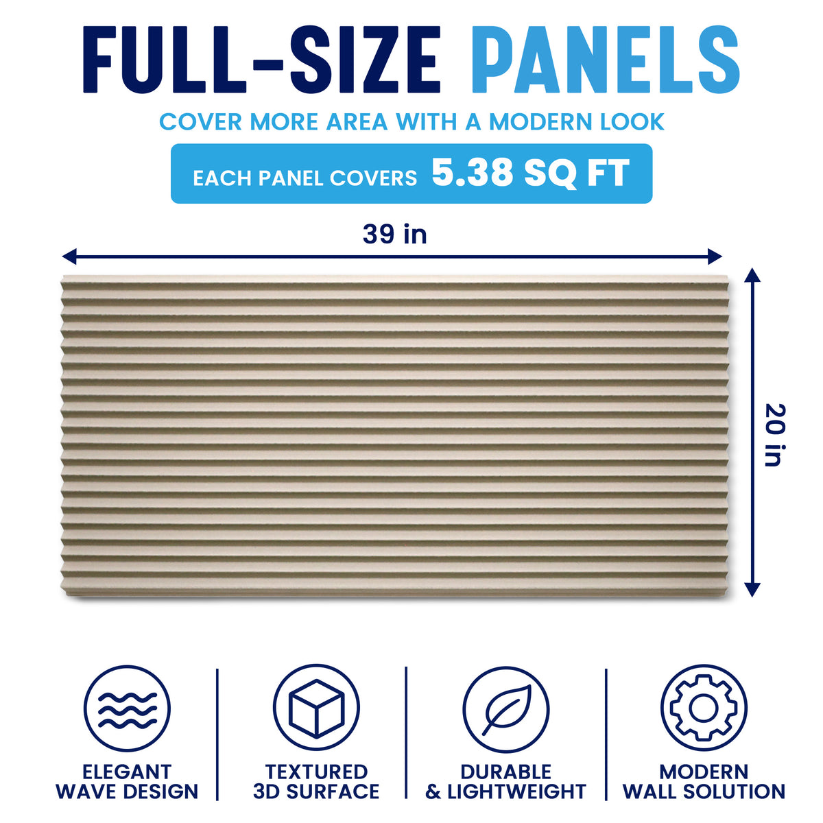 3D Wave Wall Panels, Cream & Mauve, Styrofoam