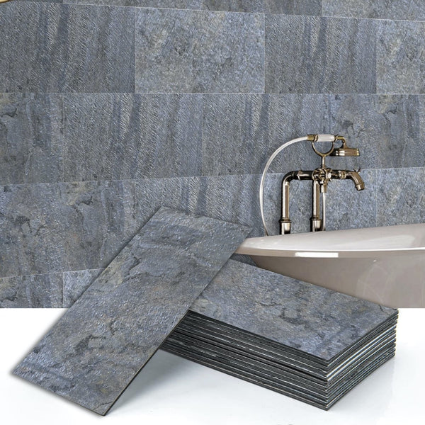 Dazzle Green 2 ft X 1 ft Peel & Stick Stone Veneer Wall Panels in various pack configurations