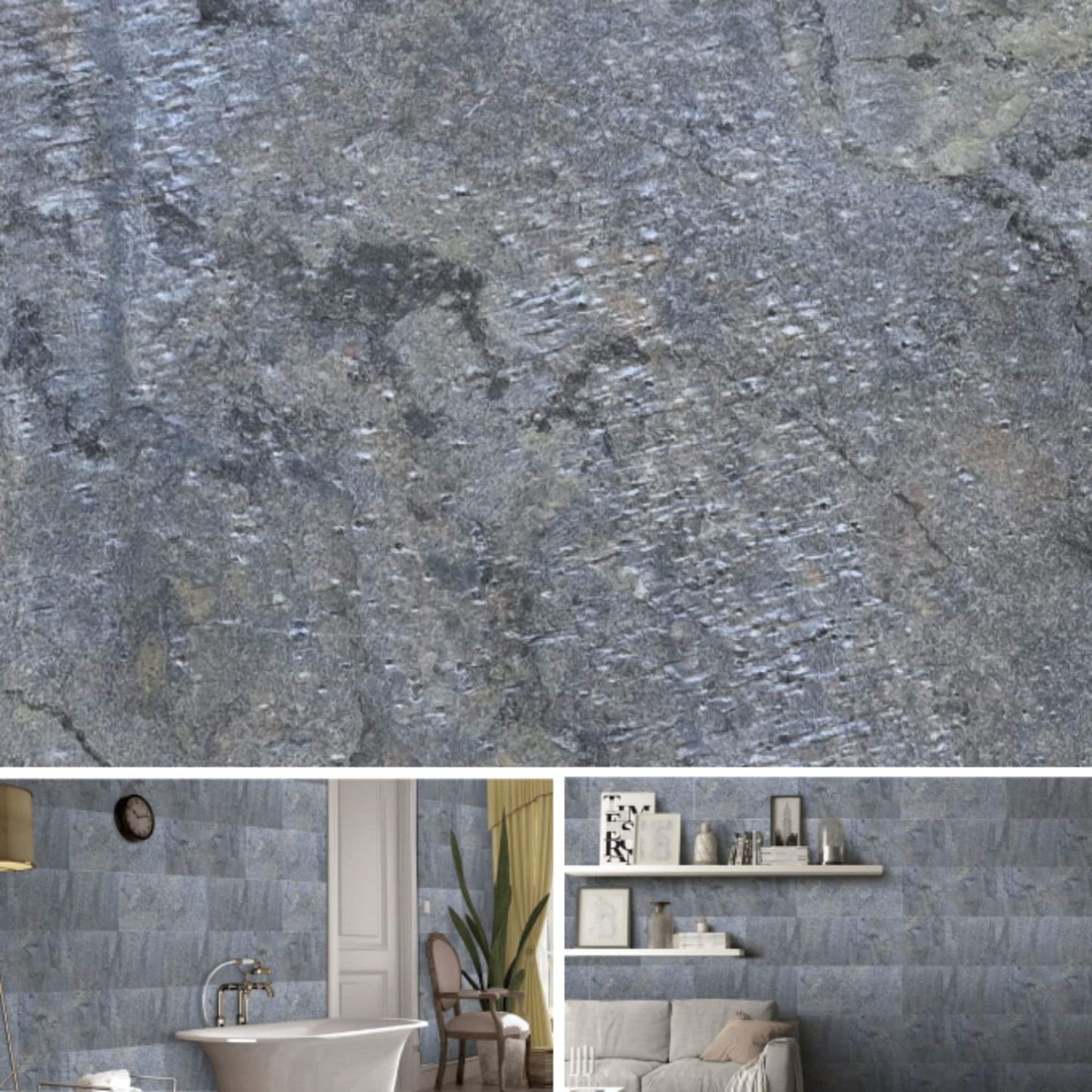 Dazzle Green 2 ft X 1 ft Peel &amp; Stick Stone Veneer Wall Panels in various pack configurations