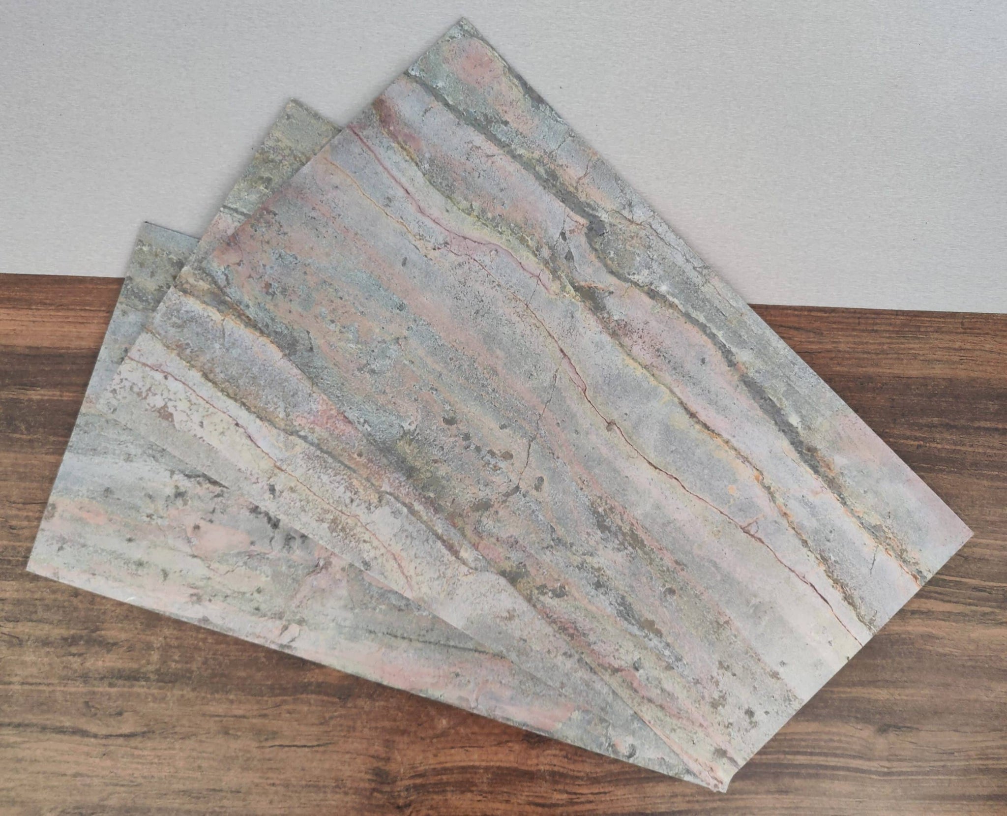 Woodland Fire 2 ft X 1 ft Peel &amp; Stick Stone Veneer Wall Panels in various pack configurations