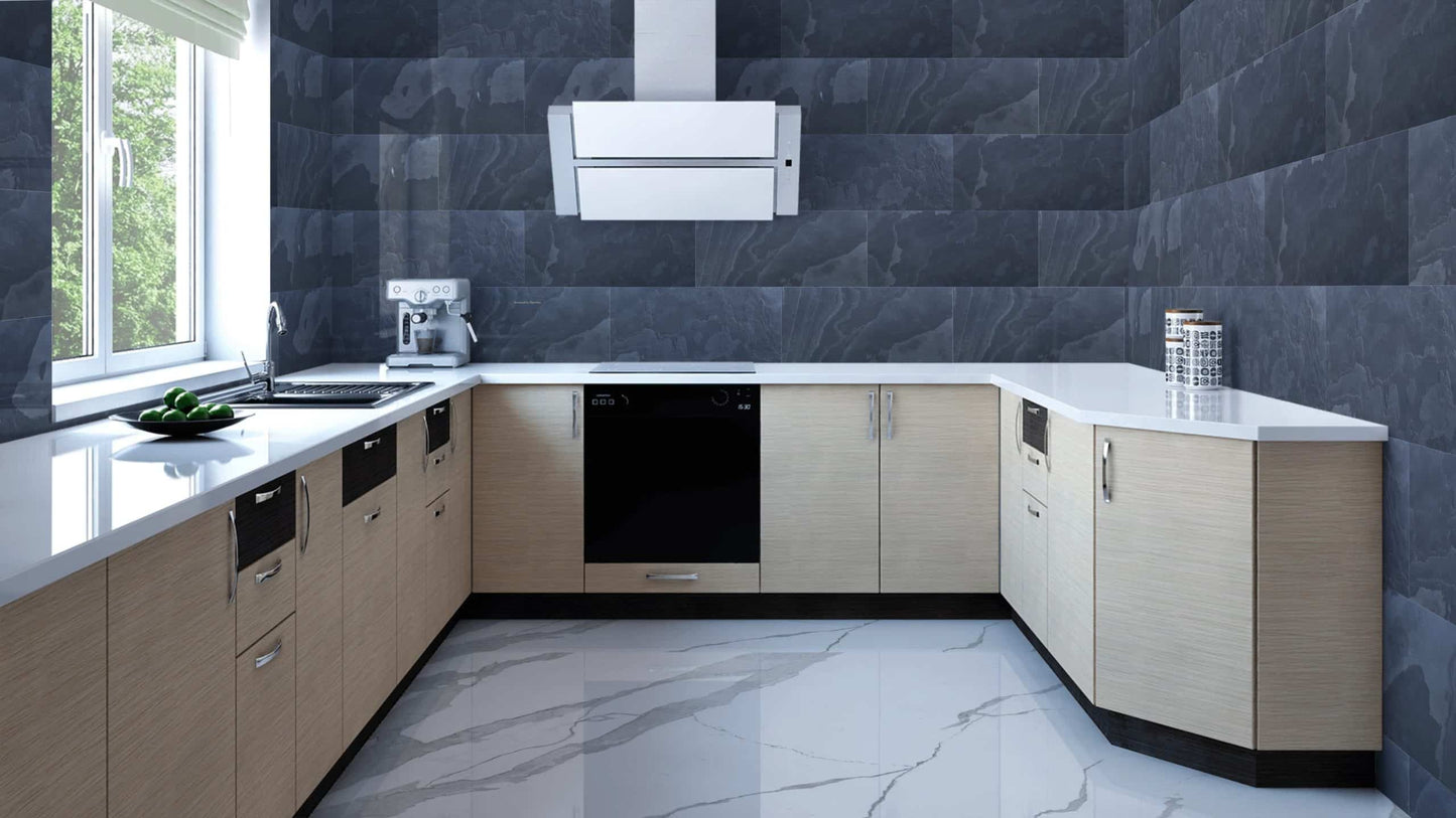 Black Steel 2 ft X 1 ft Peel &amp; Stick Stone Veneer Wall Panels in various pack configurations