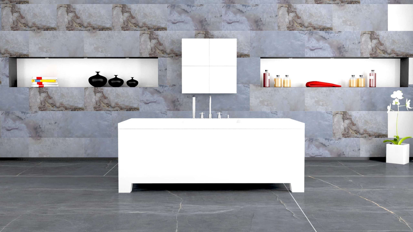 Ivory Autumnus 2 ft X 1 ft Peel &amp; Stick Stone Veneer Wall Panels in various pack configurations