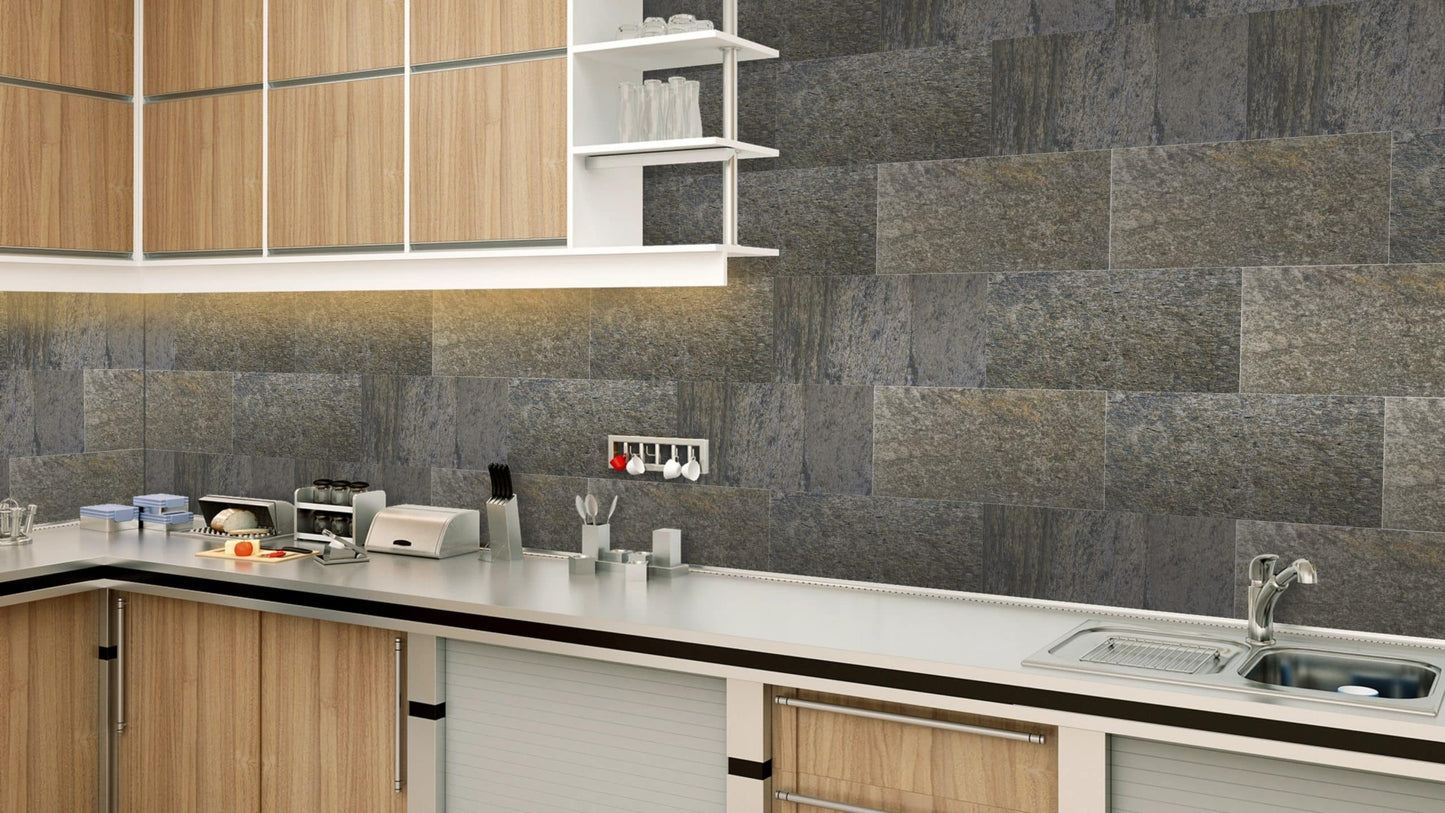 Golden Patina 2 ft X 1 ft Peel &amp; Stick Stone Veneer Wall Panels in various pack configurations