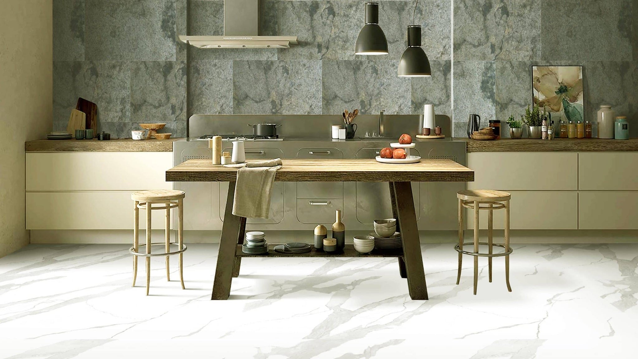 Stone Veneer Wall Panels, Extra Large DIY Stone Finish 3 x 2 ft Tiles for Outdoor Indoor Wall or Backsplash, Made with Real Stone, Silver Shine Gold