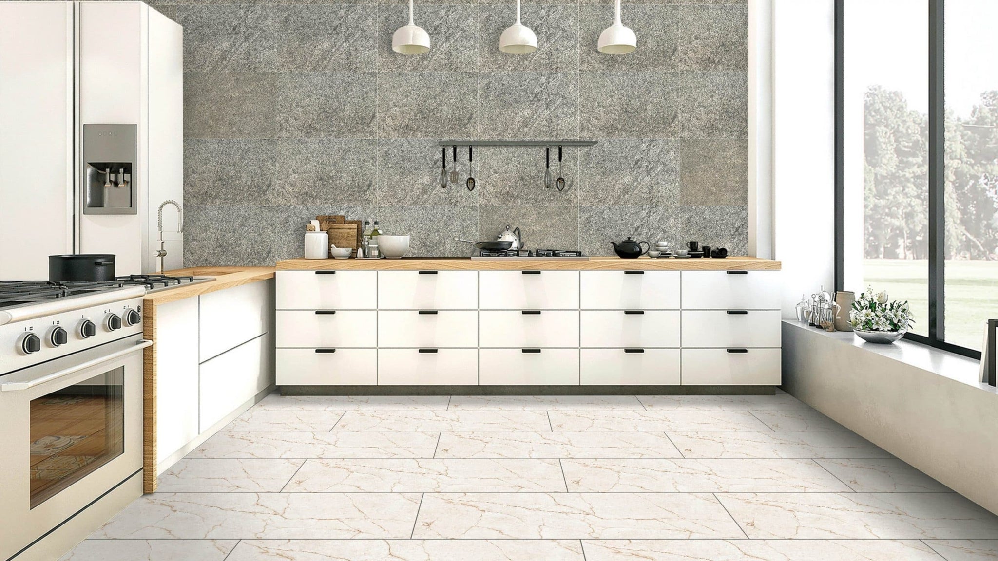 Stone Veneer Wall Panels, Extra Large DIY Stone Finish 3 x 2 ft Tiles for Outdoor Indoor Wall or Backsplash, Made with Real Stone, Silver Shine