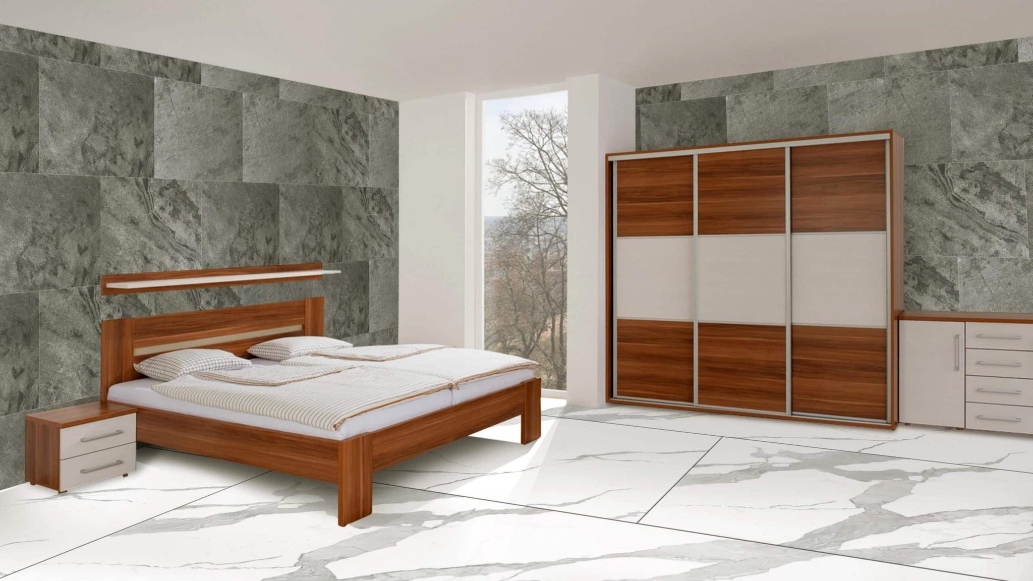 Stone Veneer Wall Panels, Extra Large DIY Stone Finish 3 x 2 ft Tiles for Outdoor Indoor Wall or Backsplash, Made with Real Stone, Silver Grey