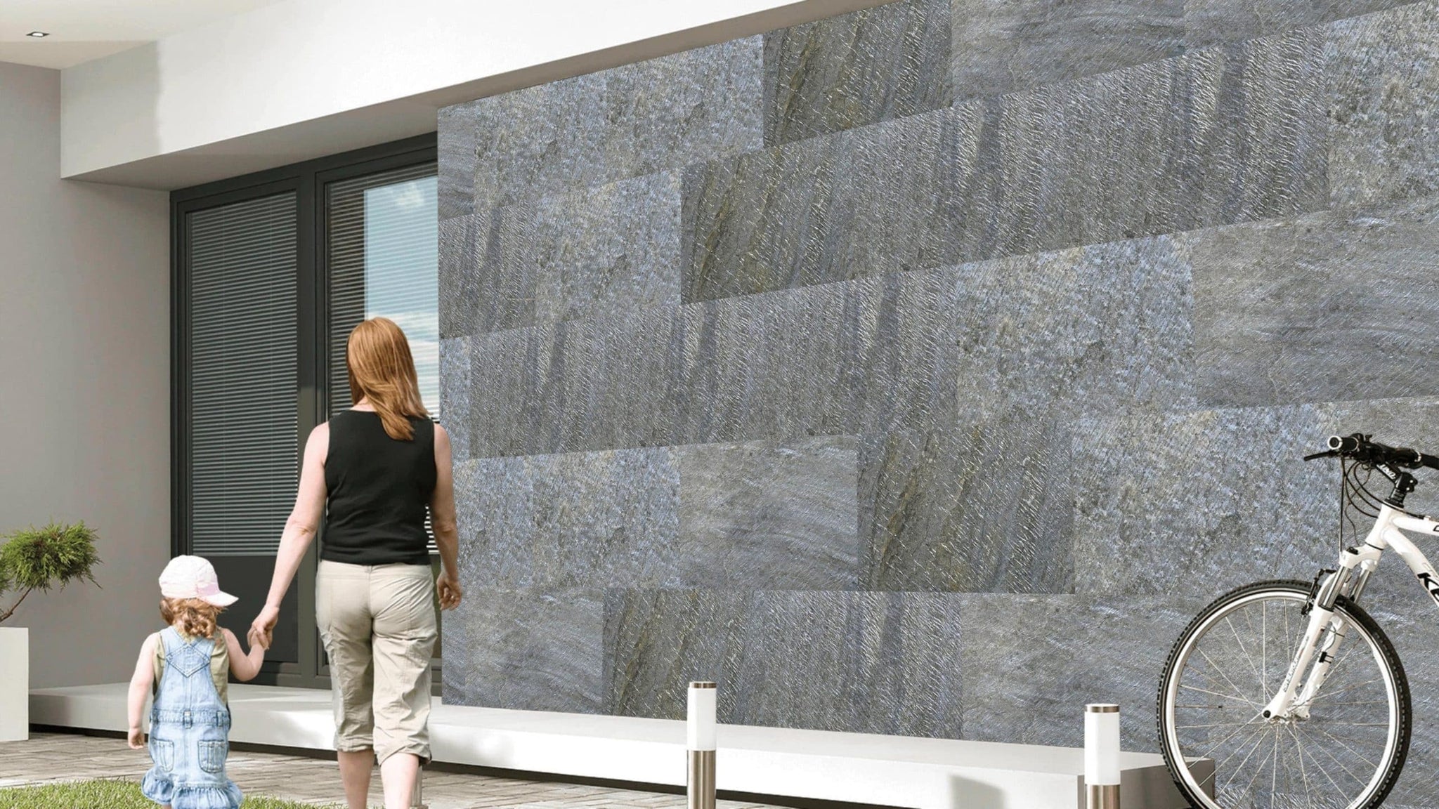 Stone Veneer Wall Panels, Extra Large DIY Stone Finish 3 x 2 ft Tiles for Outdoor Indoor Wall or Backsplash, Made with Real Stone, Dazzling Green