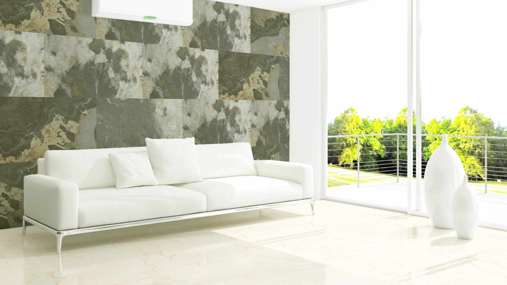 Stone Veneer Wall Panels, Extra Large DIY Stone Finish 3 x 2 ft Tiles for Outdoor Indoor Wall or Backsplash, Made with Real Stone, Indian Autumn Rustic