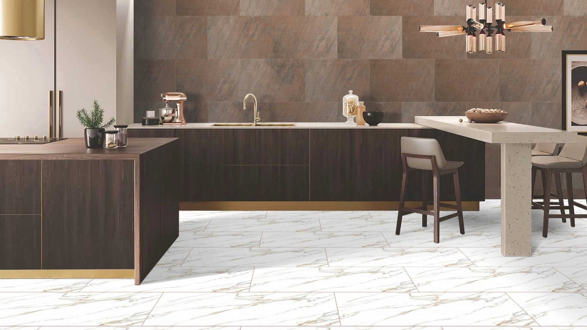 Stone Veneer Wall Panels, Extra Large DIY Stone Finish 3 x 2 ft Tiles for Outdoor Indoor Wall or Backsplash, Made with Real Stone, Copper