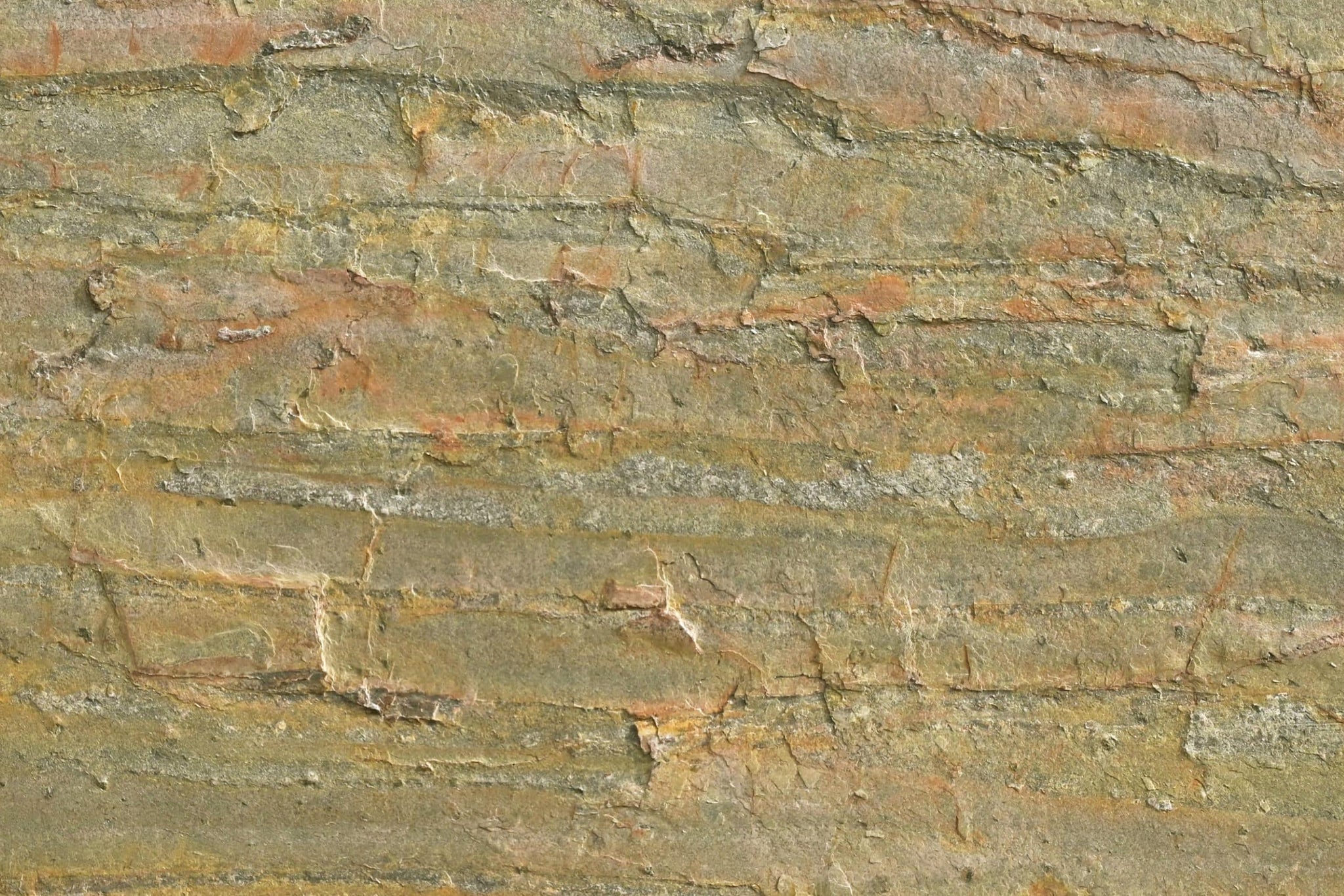 Stone Veneer Wall Panels, Extra Large DIY Stone Finish 3 x 2 ft Tiles for Outdoor Indoor Wall or Backsplash, Made with Real Stone, Burning Forest Copper