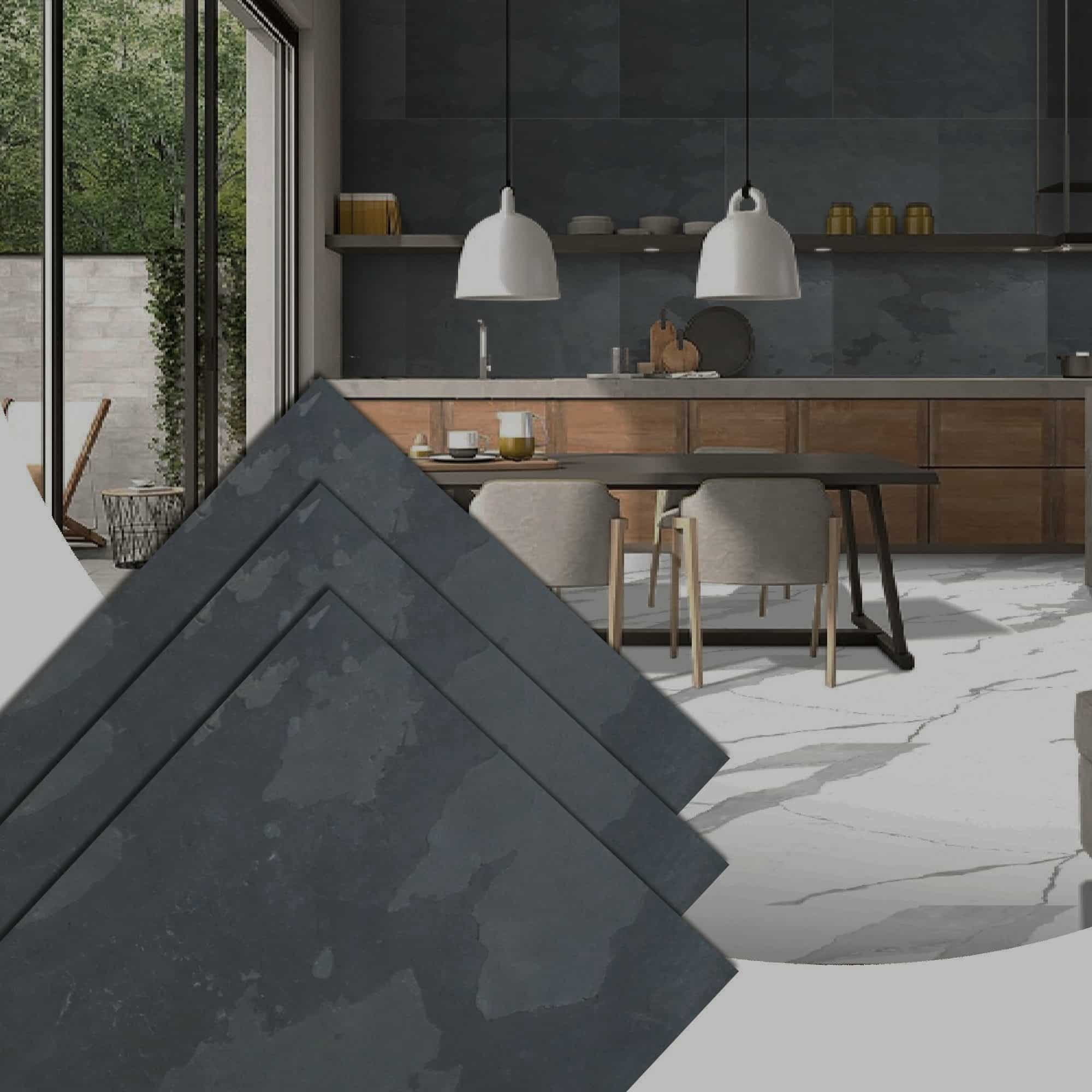 Stone Veneer Wall Panels, Extra Large DIY Stone Finish 3 x 2 ft Tiles for Outdoor Indoor Wall or Backsplash, Made with Real Stone, California Gold