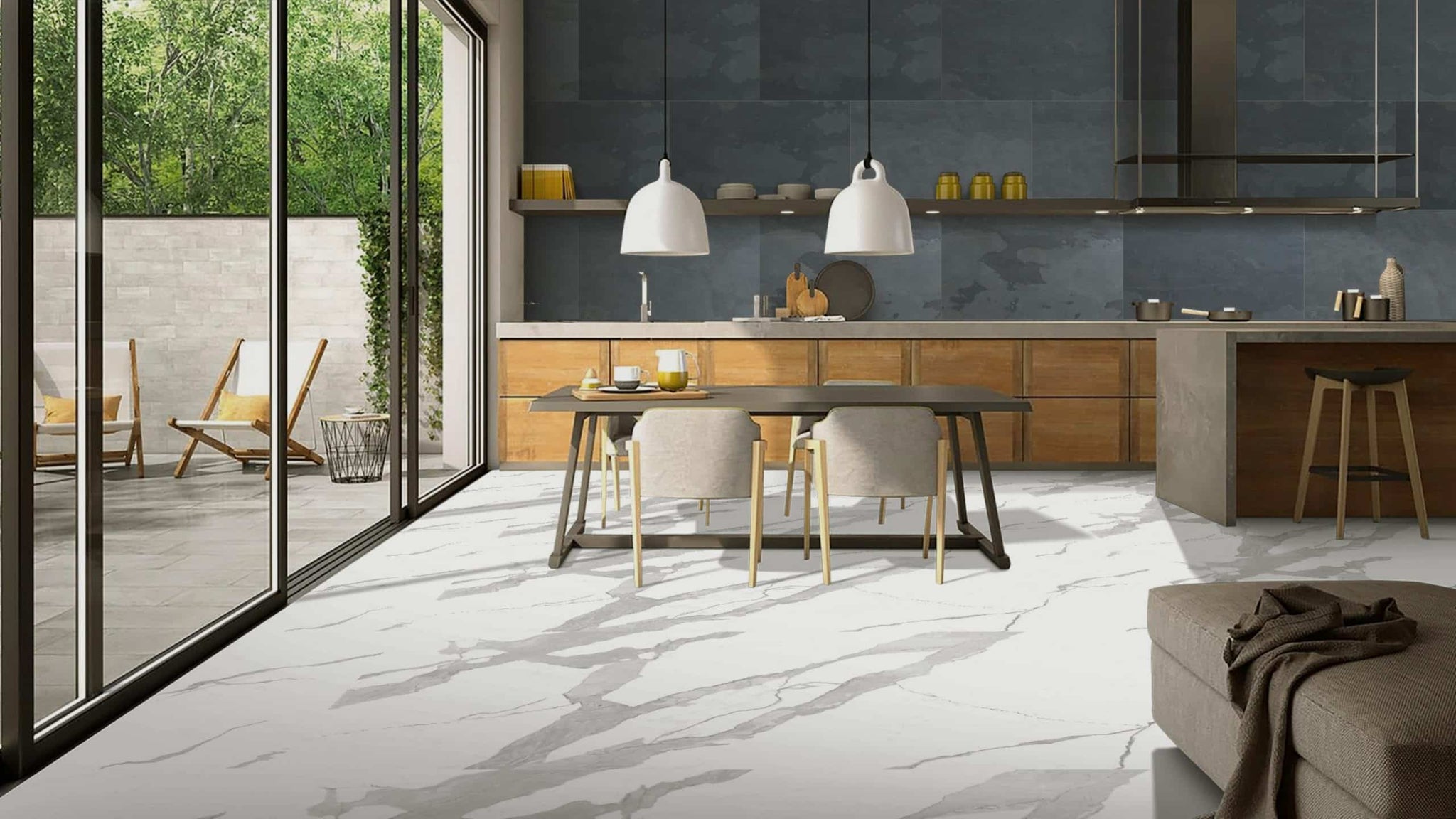 Stone Veneer Wall Panels, Extra Large DIY Stone Finish 3 x 2 ft Tiles for Outdoor Indoor Wall or Backsplash, Made with Real Stone, California Gold