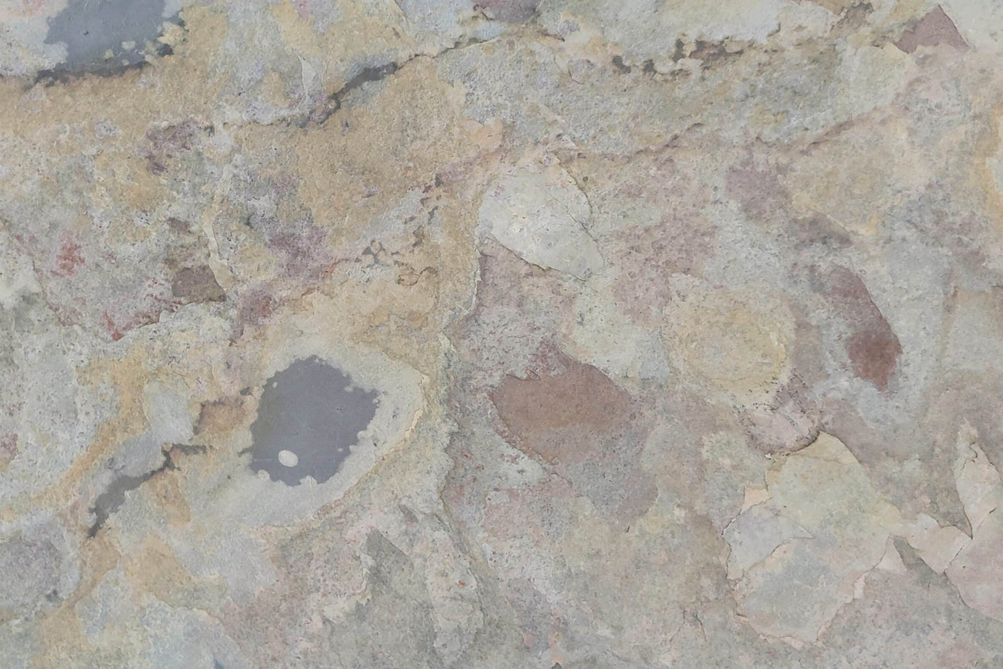 Stone Veneer Wall Panels, Extra Large DIY Stone Finish 3 x 2 ft Tiles for Outdoor Indoor Wall or Backsplash, Made with Real Stone, Indian Autumn