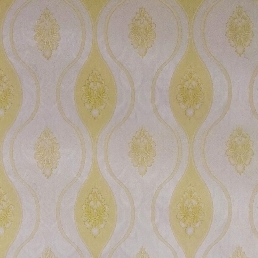 Floral Yellow, Off-White Flowers Peel & Stick Wallpaper