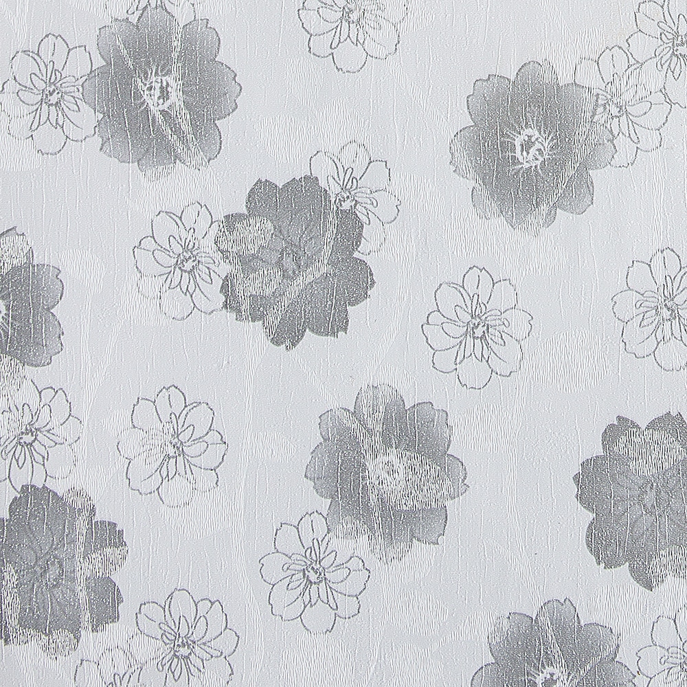 Floral Charcoal, White Flowers Peel and Stick Self Adhesive Removable Wallpaper, Roll 18 ft. X 24 in. (5.5m X 60cm), 35.5 sq. ft. (3.3 sq. m)