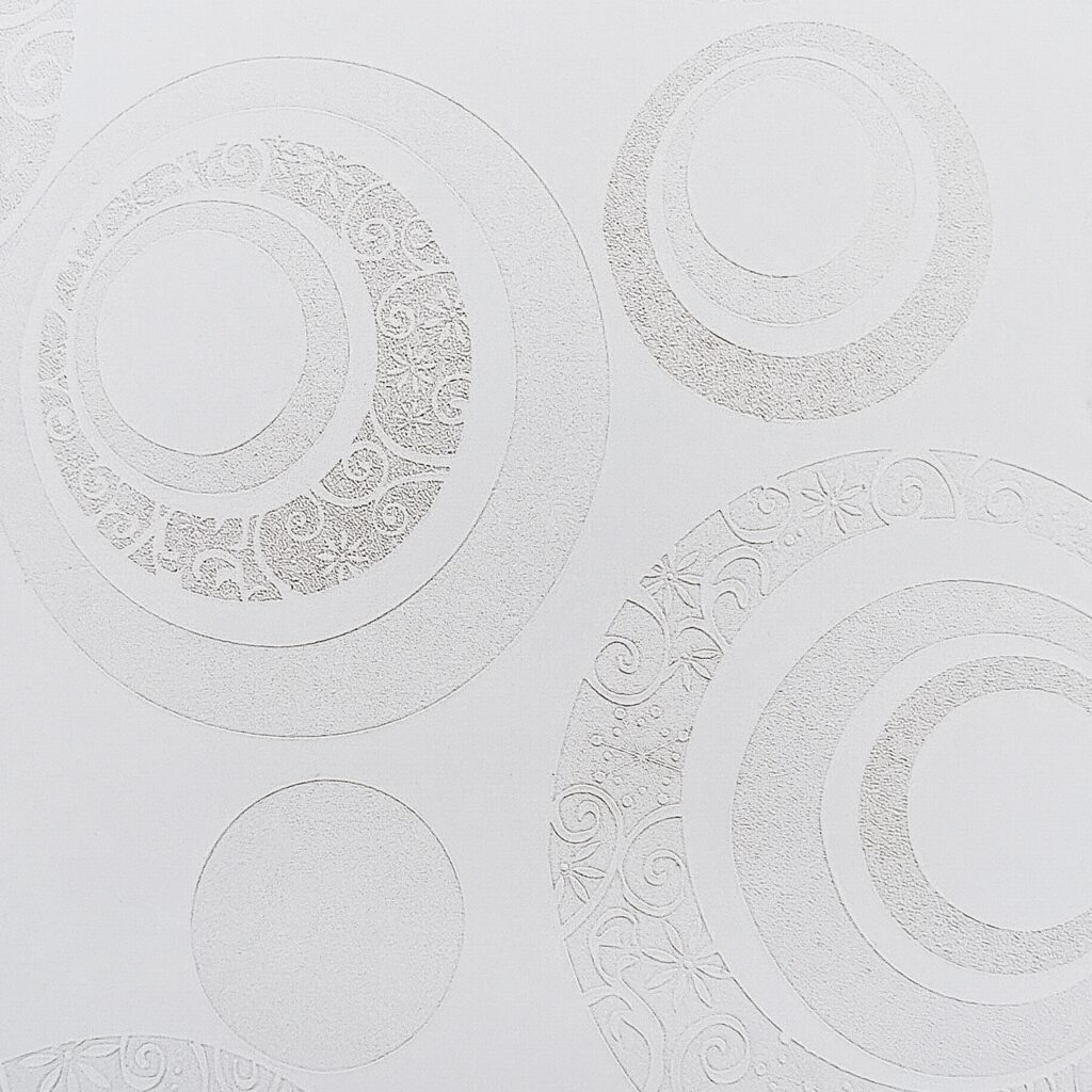 Geometric Beige, Pearl Circles Peel and Stick Self Adhesive Removable Wallpaper, Roll 18 ft. X 24 in. (5.5m X 60cm), 35.5 sq. ft. (3.3 sq. m)