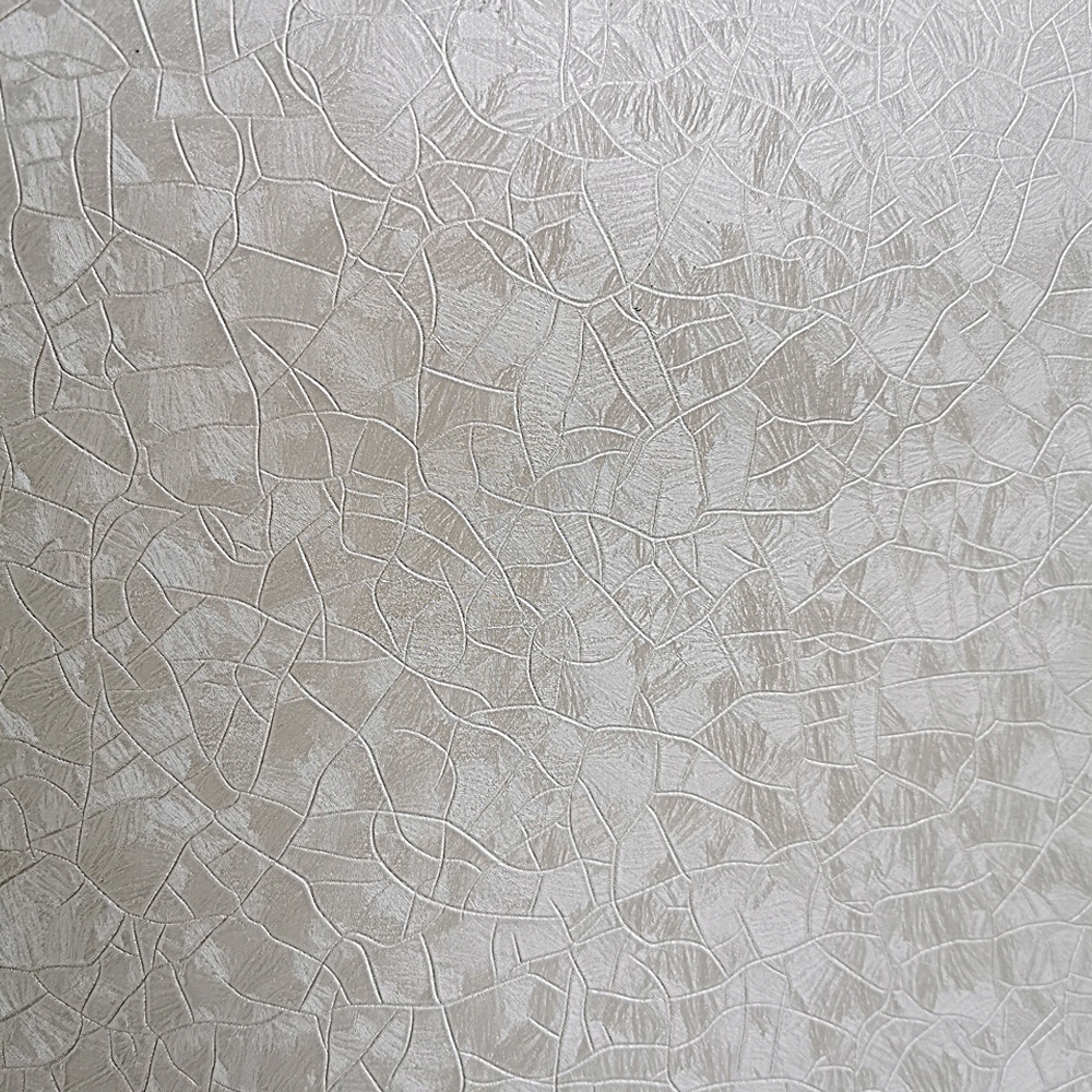 Abstract Alabaster White, Light Beige Crackles Peel and Stick Self Adhesive Removable Wallpaper, Roll 18 ft. X 24 in. (5.5m X 60cm), 35.5 sq. ft. (3.3 sq. m)