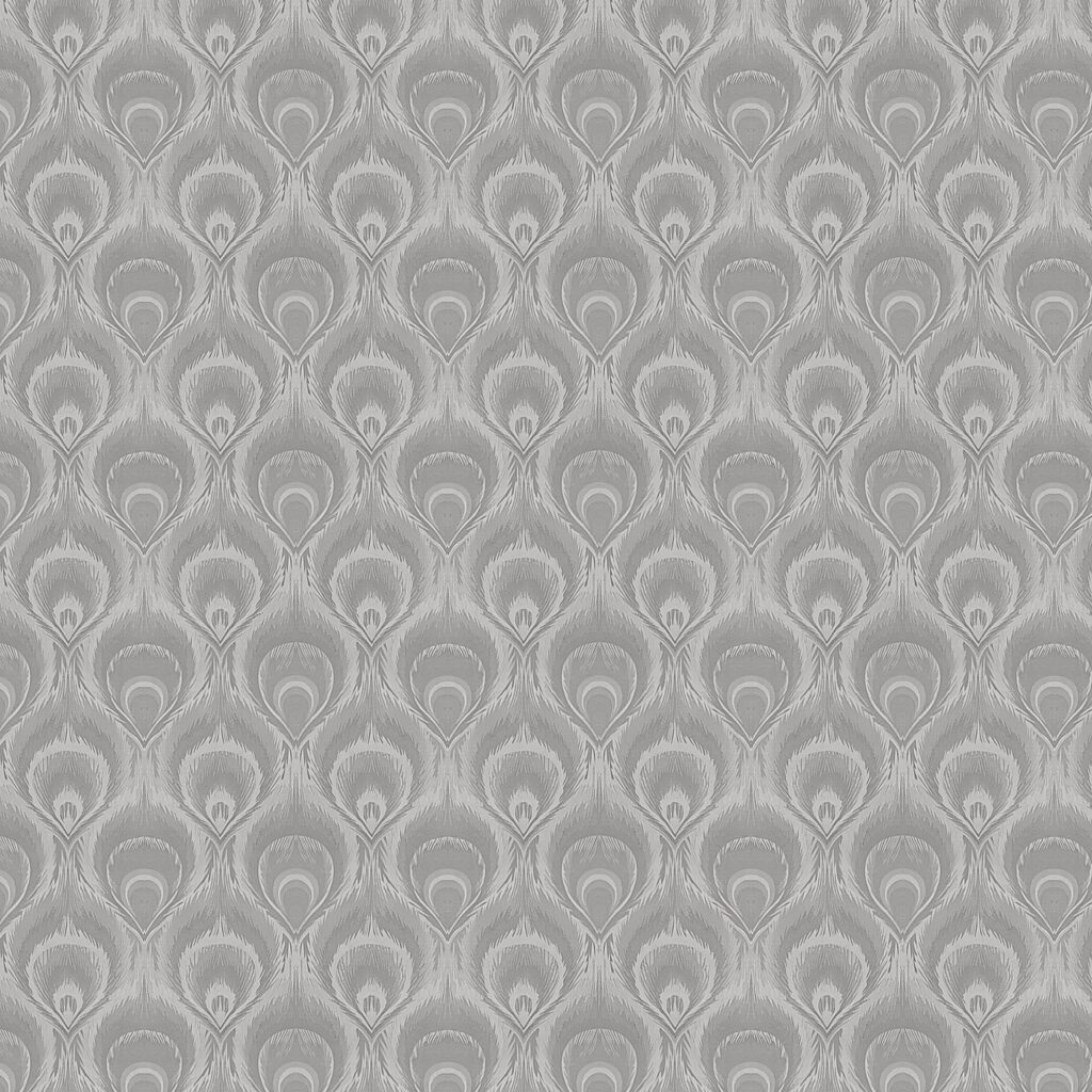 Ikat Grey Droplets Peel and Stick Self Adhesive Removable Wallpaper, Roll 18 ft. X 24 in. (5.5m X 60cm), 35.5 sq. ft. (3.3 sq. m)