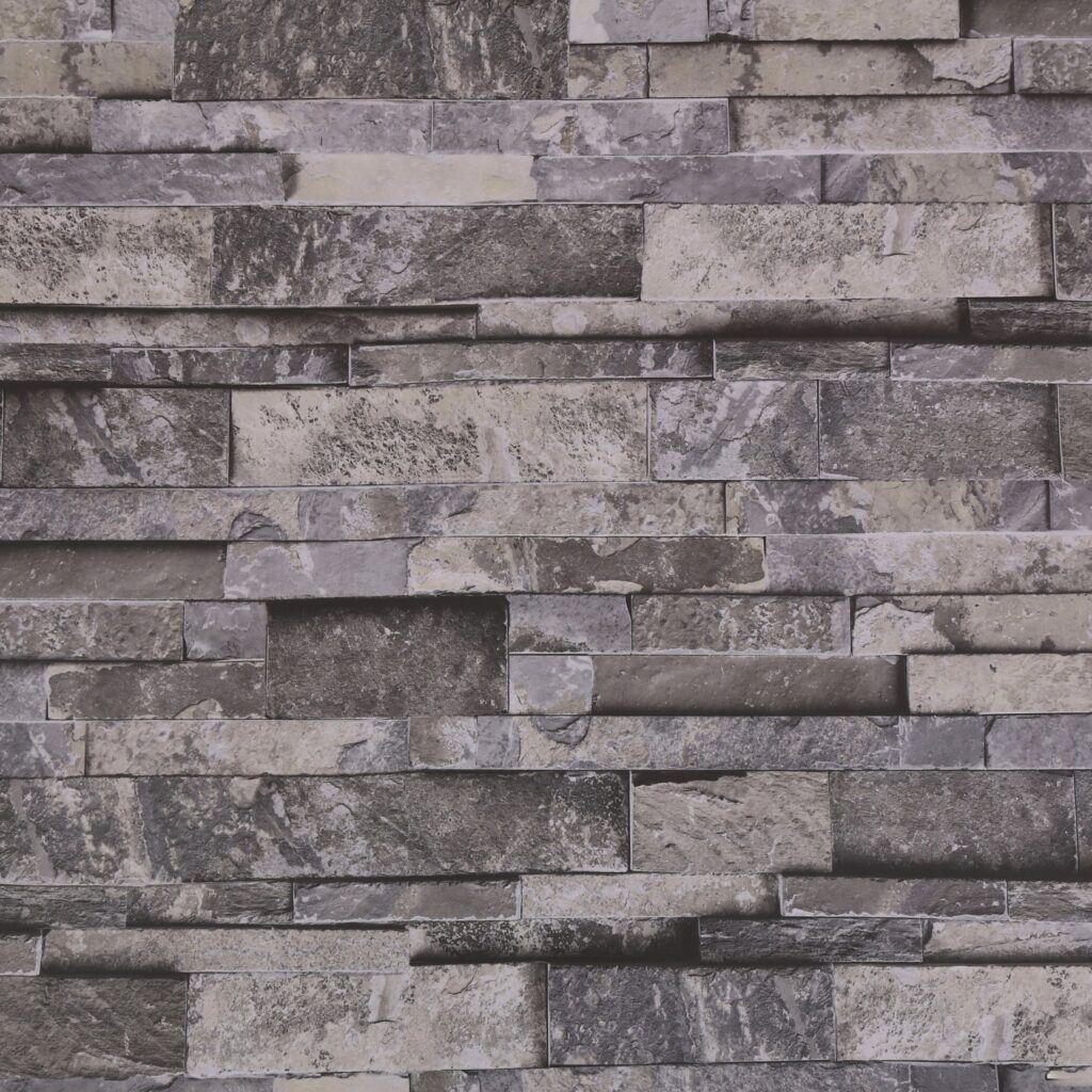 Distressed Stone Grey, Beige Slate Peel and Stick Self Adhesive Removable Wallpaper, Roll 18 ft. X 18 in. (5.5m X 45cm), 26.6 sq. ft. (2.5 sq. m)