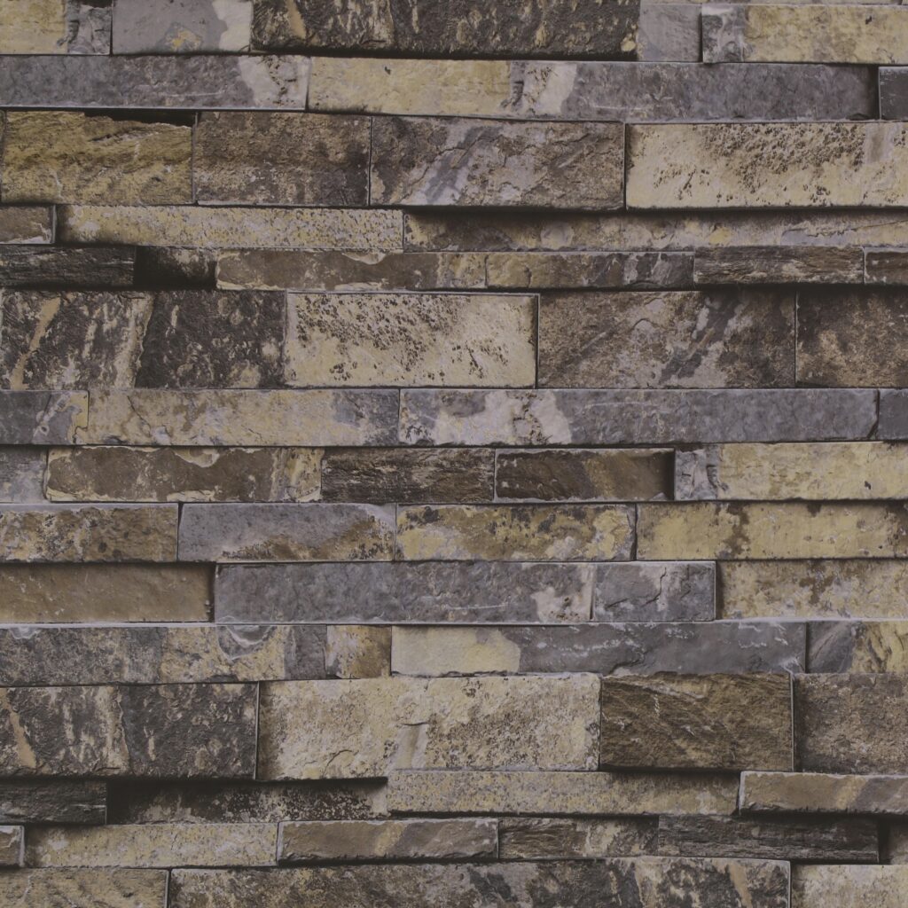 Distressed Stone Grey, Yellow Slate Peel and Stick Self Adhesive Removable Wallpaper, Roll 18 ft. X 24 in. (5.5m X 60cm), 35.5 sq. ft. (3.3 sq. m)