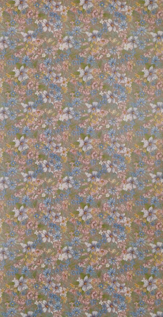 Blue, White, Pink Meadow Flowers Peel & Stick Wallpaper