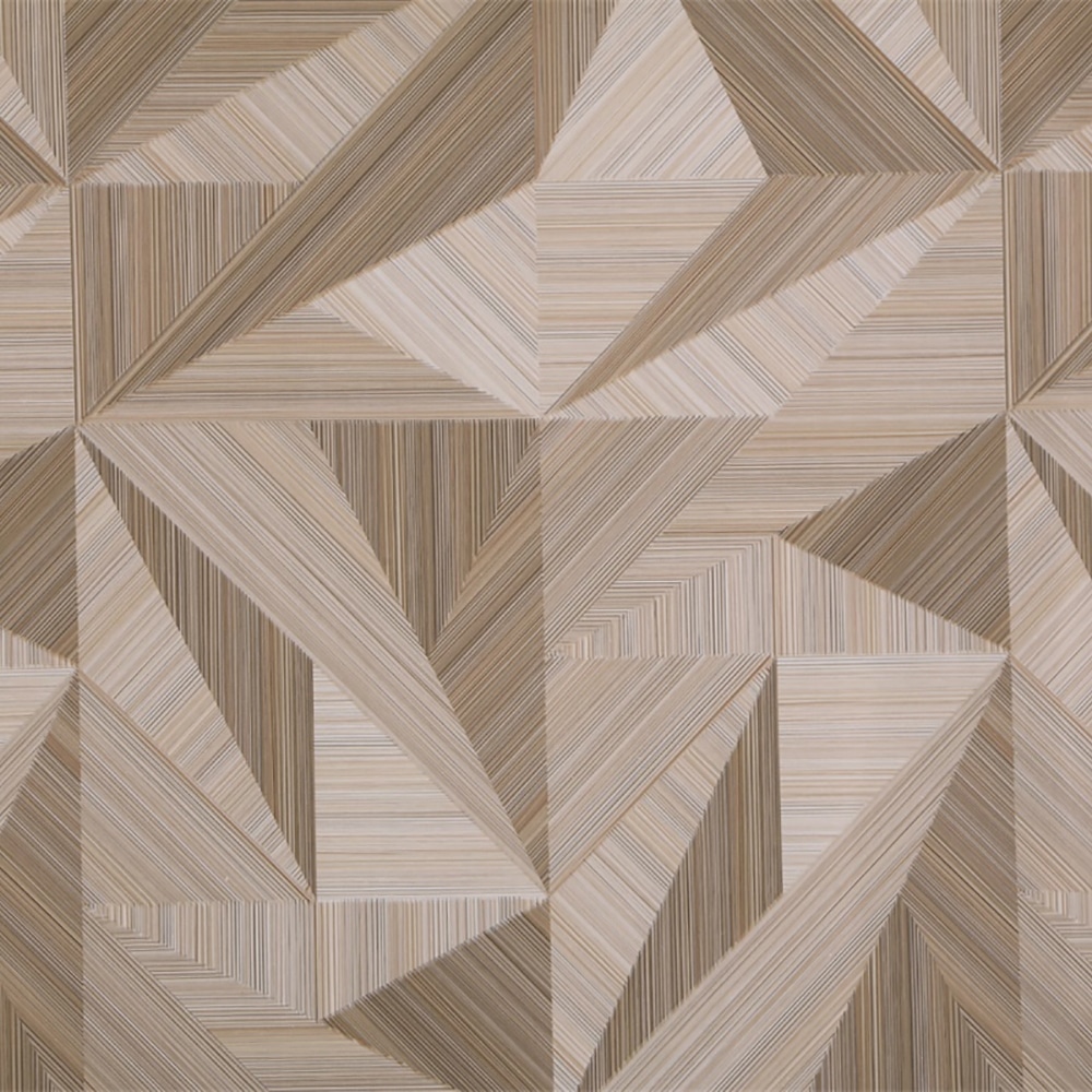 Abstract Wood All Shades of Beige Triangular Shapes Peel and Stick Self Adhesive Removable Wallpaper, Roll 18 ft. X 24 in. (5.5m X 60cm), 35.5 sq. ft. (3.3 sq. m)