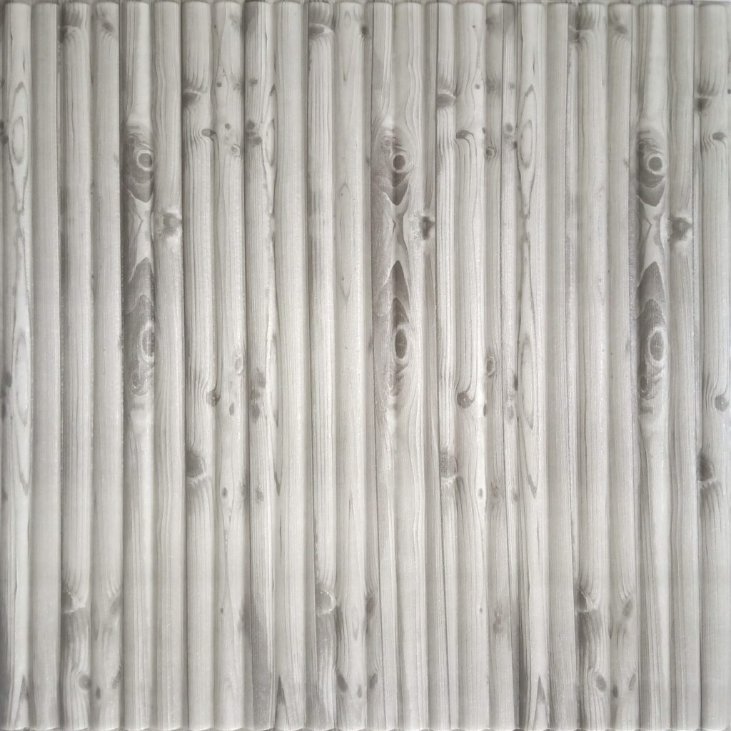 Off White, Grey Bamboo Shoots 3D Wall Panel