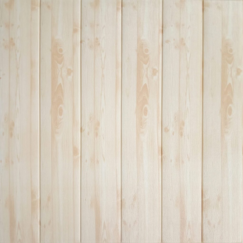 Beige Faux Planks 3D Wall Panel