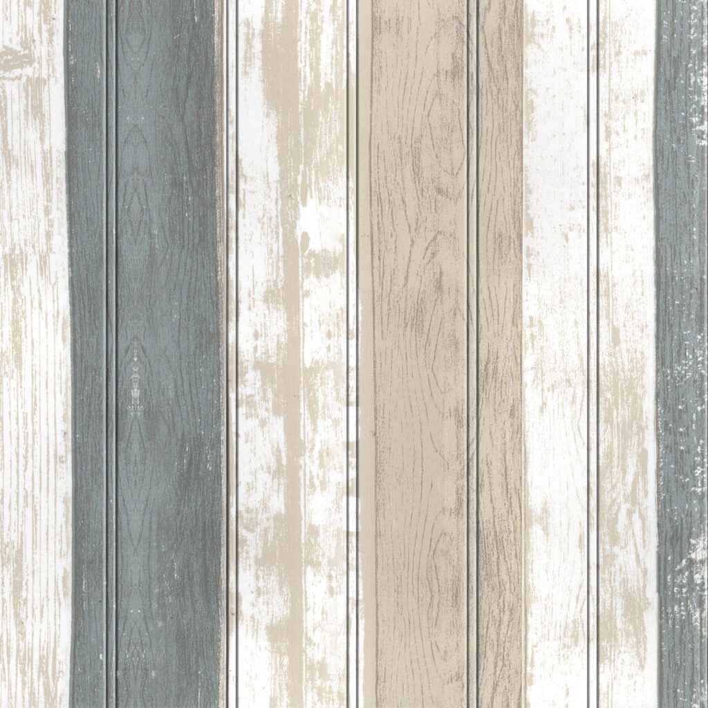 Beige, Brown, Teal Faux Planks 3D Wall Panel, Peel and Stick Wall Sticker, Self Adhesive Foam Wallpaper Wall Paneling Decor, 2.3ft X 2.3ft, 5.29 sq ft each