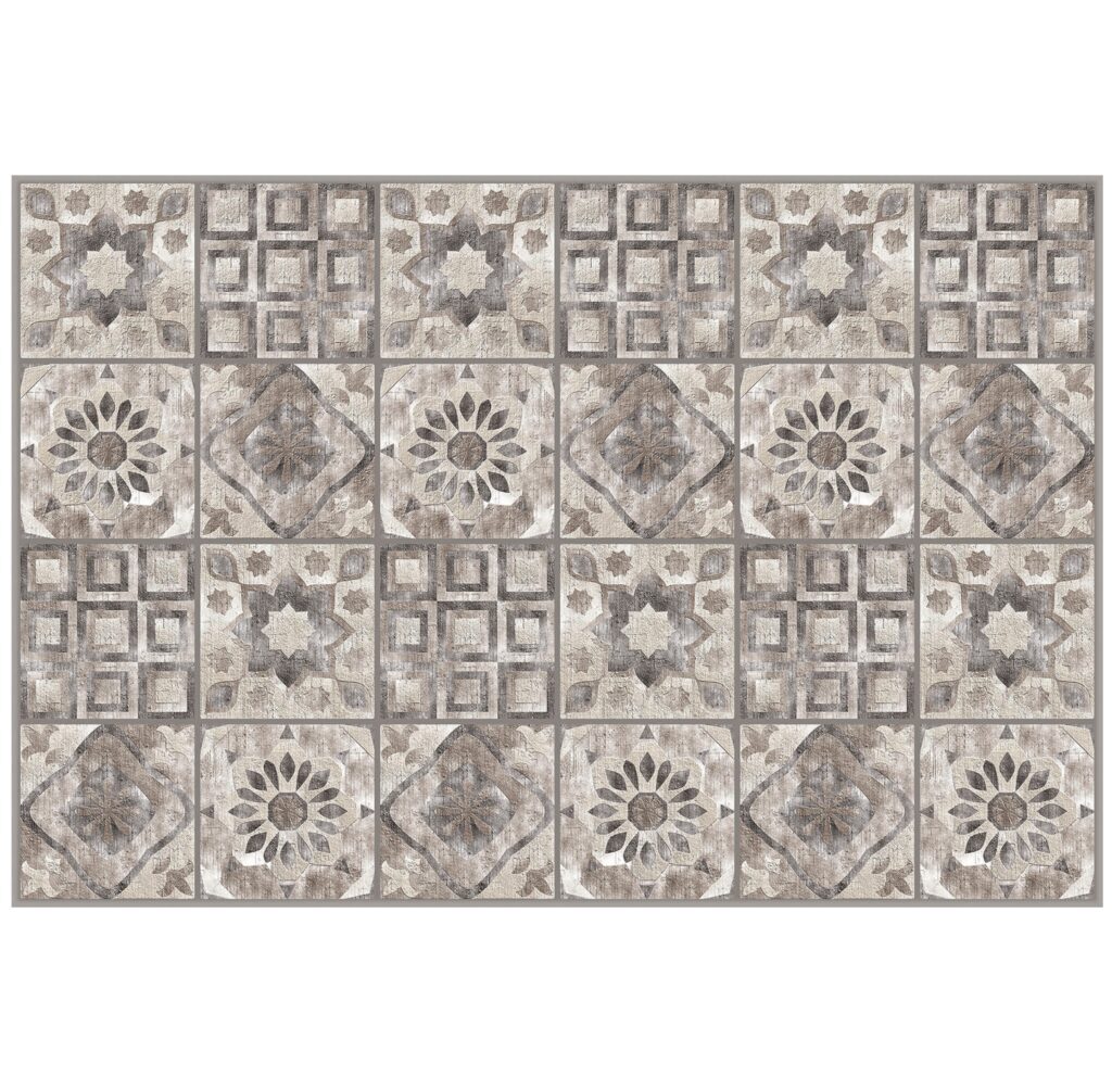 Beige Brown Faux Tile PVC 3D Wall Panel, 3 ft X 2 ft (90cm X 60cm), Interior Design Wall Paneling Decor, 5.8 sq. ft. (0.54 sq. m) each – Single