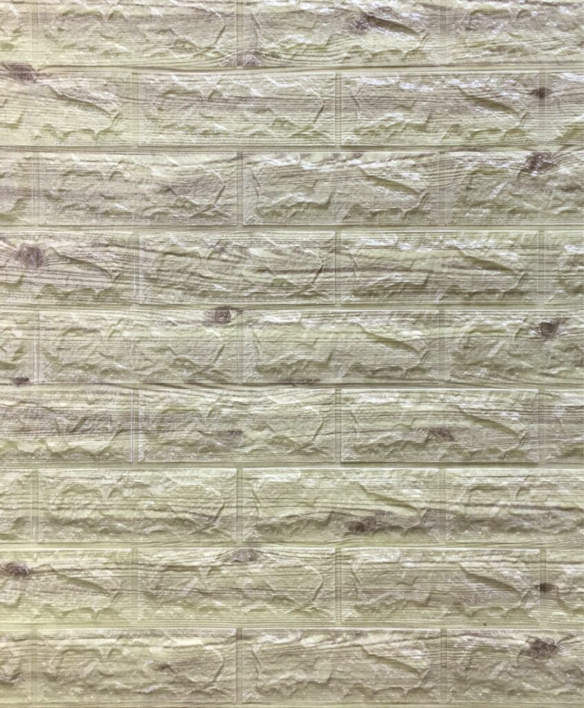 Greenish Brown Faux Bricks 3D Wall Panel, Peel and Stick Wall Sticker, Self Adhesive Foam Wallpaper Wall Paneling Decor, 2.3ft X 2.5ft, 5.75 sq ft each