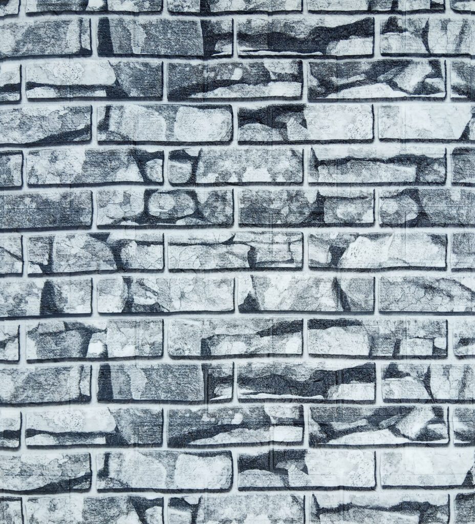 White Grey Faux Stone 3D Wall Panel