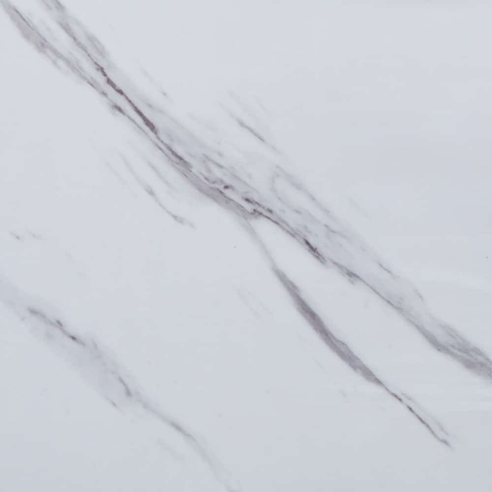 White Faux Marble Patina Vinyl Floor Tiles, 12″ x 24″ each, 2 sq.ft.