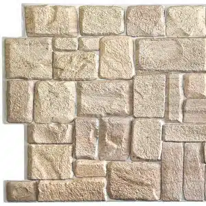 Faux stone PVC 3D wall panels