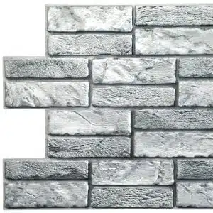 Faux bricks PVC wall panel 3d