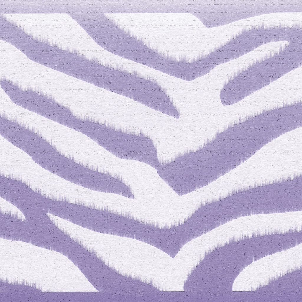 Abstract Purple White Zebra Print Wall Border Retro Design