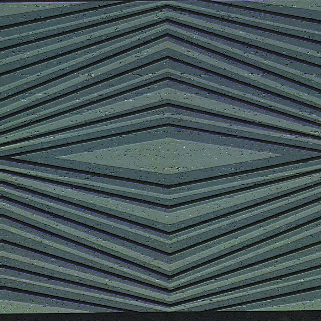 Geometric Blue Grey Chevron Wall Border Retro Design