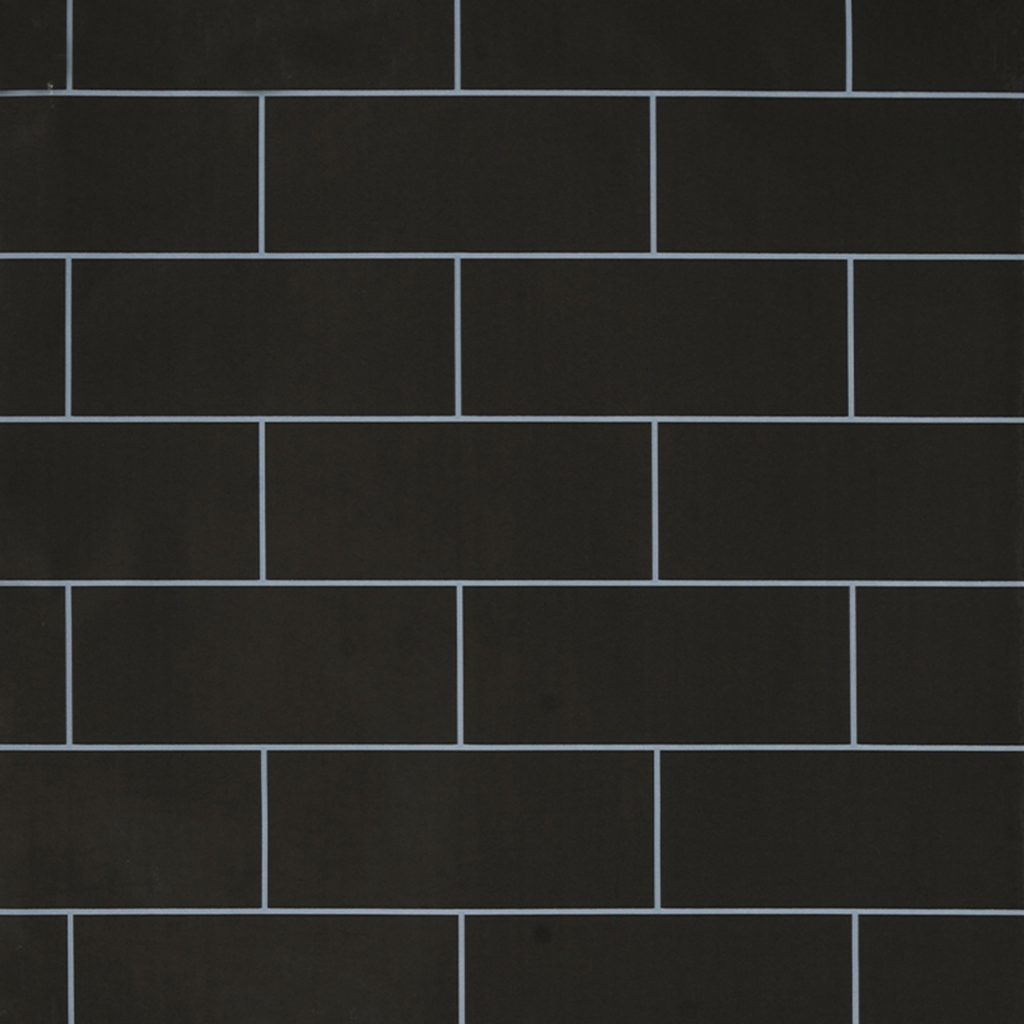 Black Tiles Self Adhesive Contact Paper, Peel and Stick Modern Wallpaper for Kitchen Backsplash, Countertop, Cabinets, Drawers and Shelf Liner, 16 ft X 24 in (5m X 60cm)