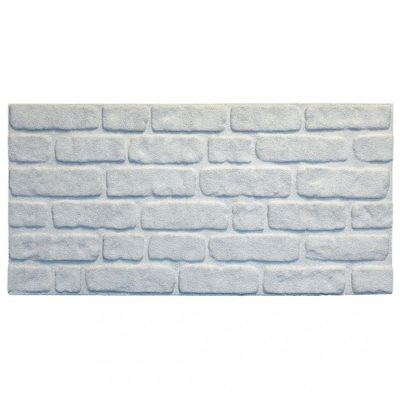 3D Wall Panels Brick Effect - Cladding, White Stone Look Wall Paneling, Styrofoam Facing for Living room, Kitchen, Bathroom, Balcony, Bedroom, Set of 10, Covers 53 sq ft