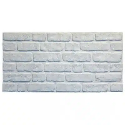 Outlet White Brick Look Wall Paneling, Styrofoam Facing, Single Panel, Covers 5.4 sq ft