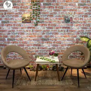 3D Wall Panels Brick Effect - Cladding, Red Brown Stone Look Wall Paneling, Styrofoam Facing for Living room, Kitchen, Bathroom, Balcony, Bedroom, Set of 10, Covers 53 sq ft