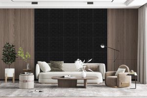 3D Wall Panels - Peel and Stick Wall Sticker, Traditional Faux Brick Black Self Adhesive Foam Wall Paneling for Interior Wall Decor, 27.6 in X 30.3 in, Covers 5.75 sq. ft. - Single
