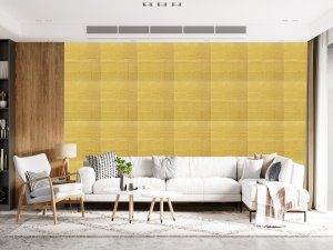 3D Wall Panels - Peel and Stick Wall Sticker, Modern Faux Stone Tile Yellow Self Adhesive Foam Wall Paneling for Interior Wall Decor, 27.6 in X 27.6 in, Covers 5.29 sq. ft. - Single
