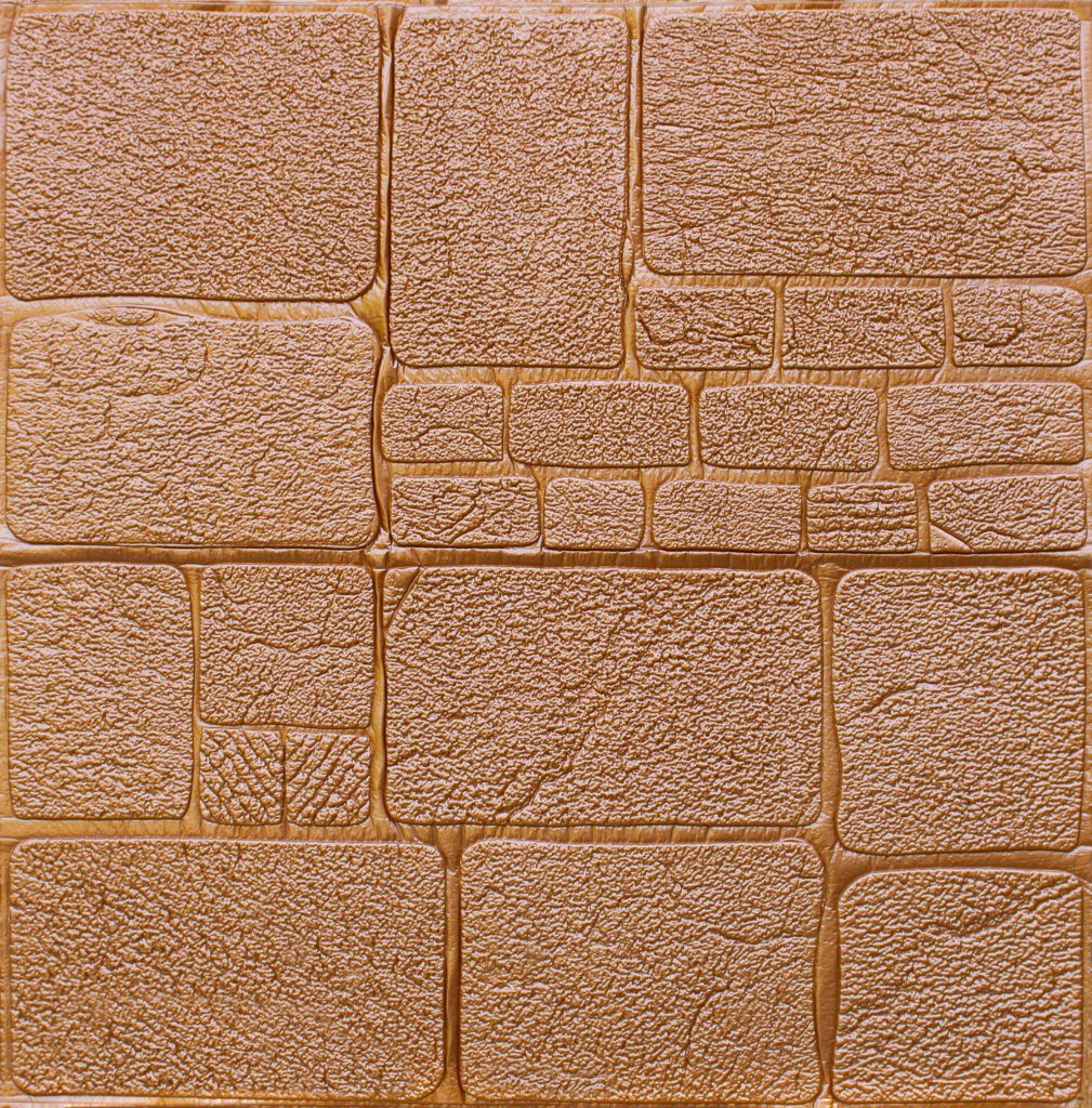 3D Wall Panels – Peel and Stick Wall Sticker, Modern Faux Brick Bronze Self Adhesive Foam Wall Paneling for Interior Wall Decor, 27.6 in X 27.6 in, Covers 5.29 sq. ft.
